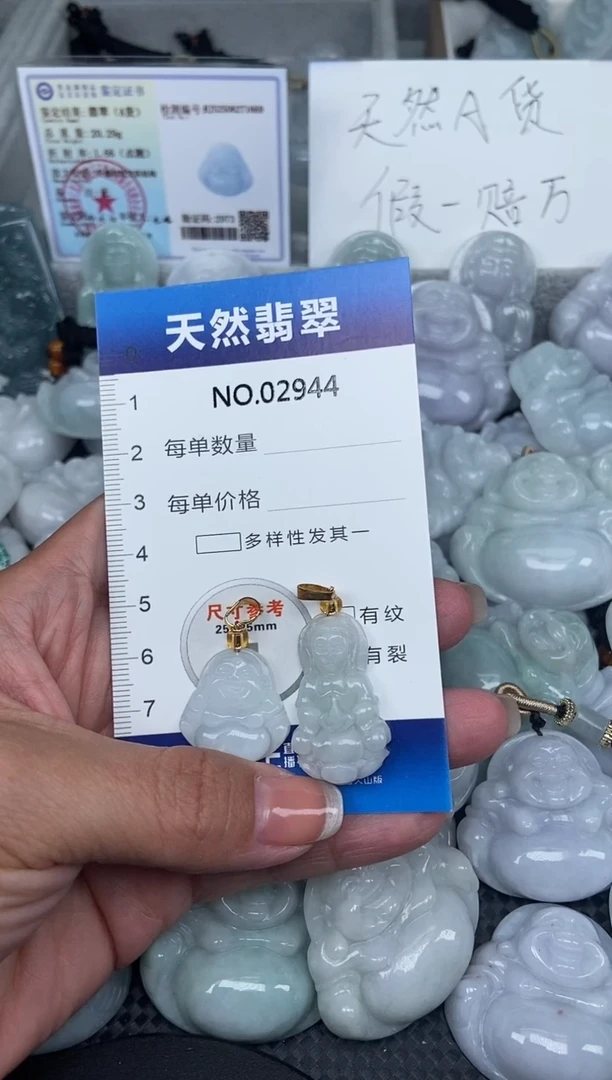 颈饰未镶嵌翡翠纯天然A货翡翠2944