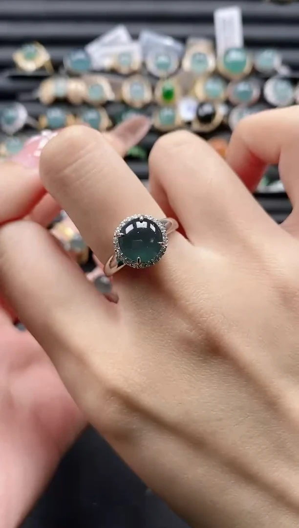 【闪购商品】翡翠戒指银S925镶嵌1111