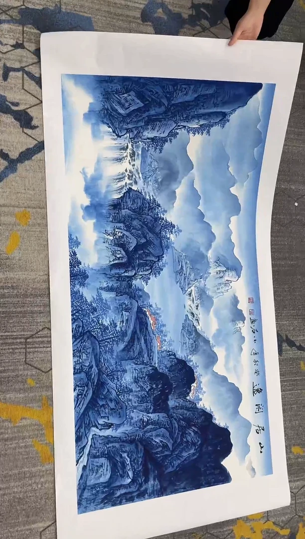 竖款年画艺术作品欣赏S113