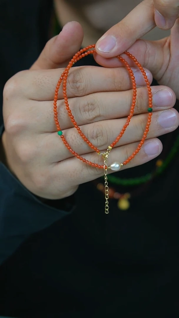 【闪购商品】南红玛瑙颈饰未镶嵌12号-项链/GG/1