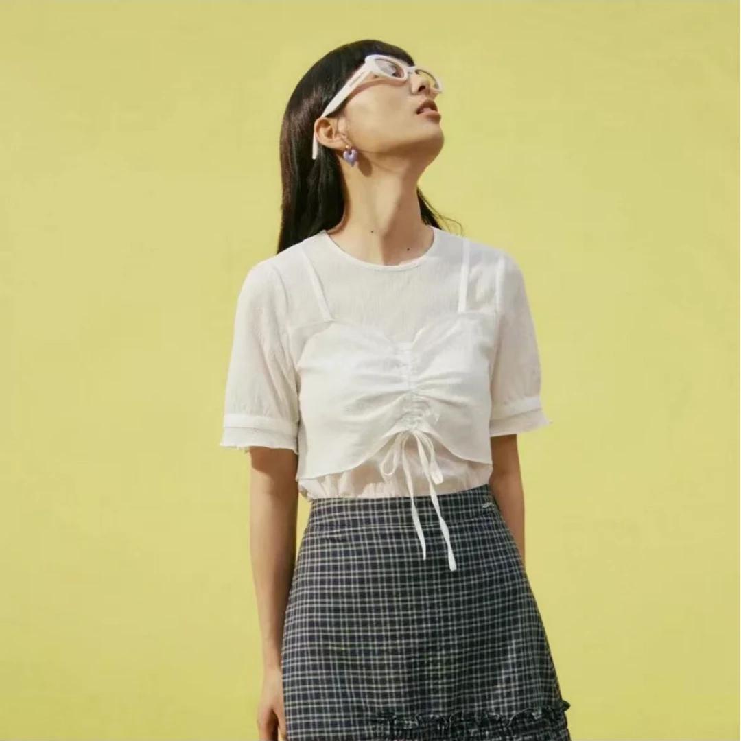 【C】TEENIE WEENIE休闲衬衫 TTYA222602T-WHITE