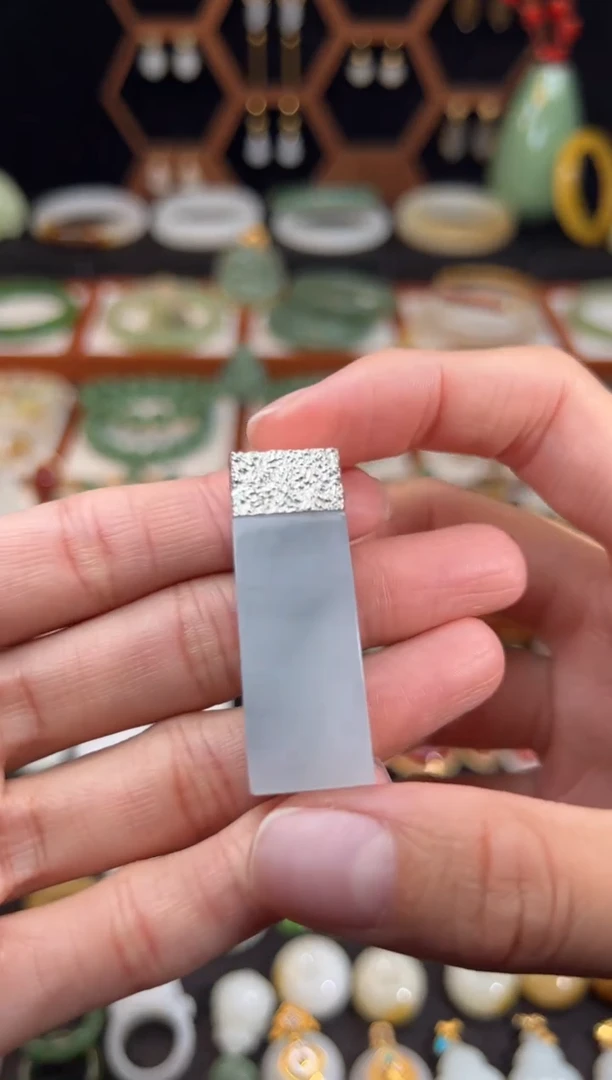 银S925镶嵌和田玉挂件福利