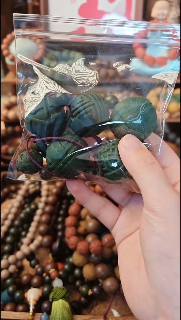 泥塑二苏旧局抹茶福禄寿喜才一条手捻