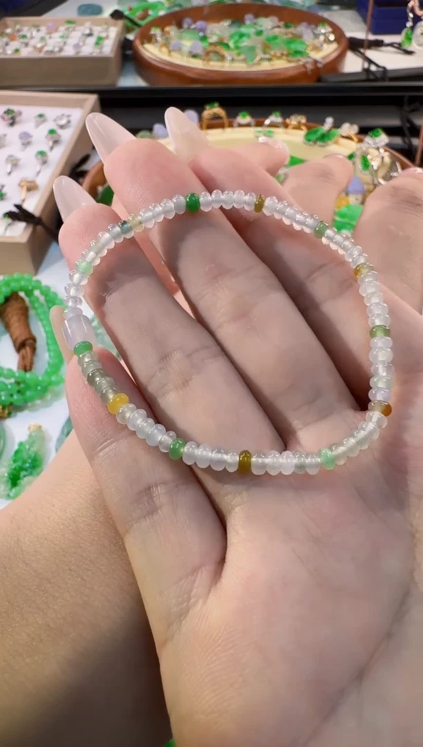 未镶嵌手串翡翠缅甸A货翡翠