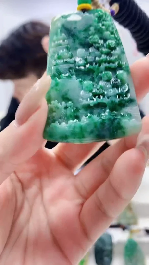 未镶嵌定制翡翠5145lr-毛货挂件11