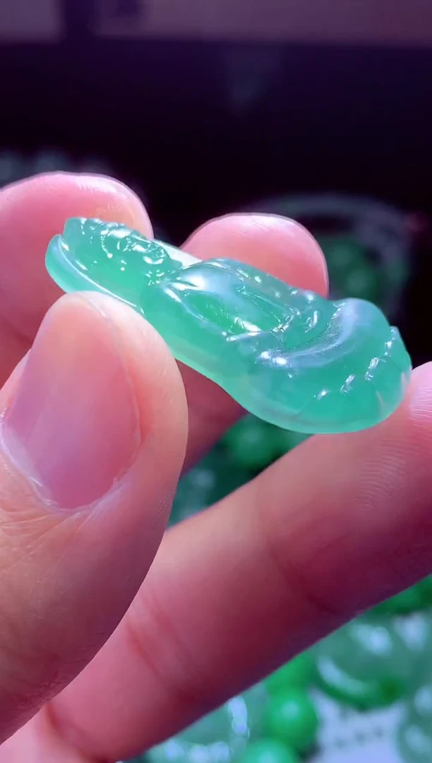 未镶嵌定制翡翠七*#翡翠毛货定制570719