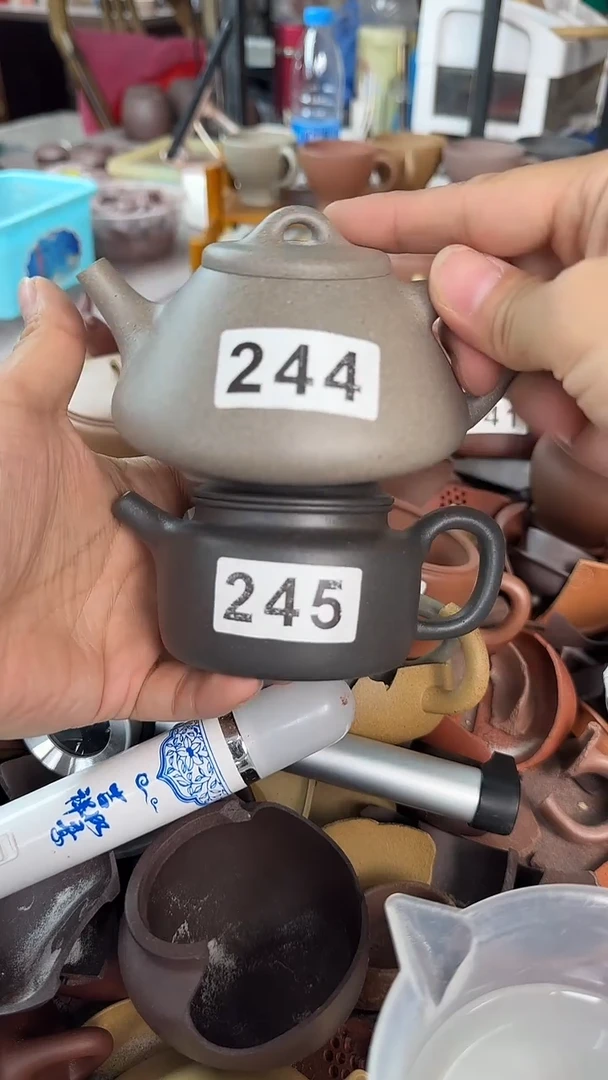 茶壶紫砂244.245五色砂子冶德钟