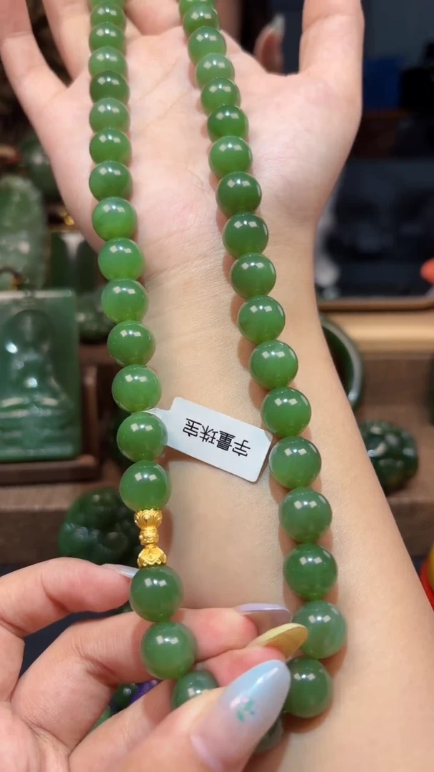 和田玉（碧玉）银S925镶嵌颈饰1