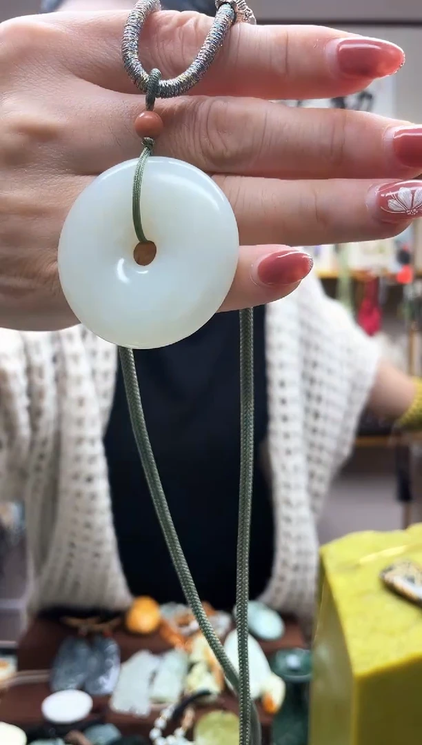 未镶嵌岫玉吊坠·晨*·