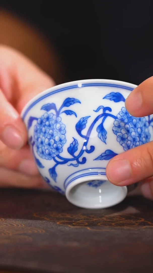 【竹林草堂】绣球花 杯