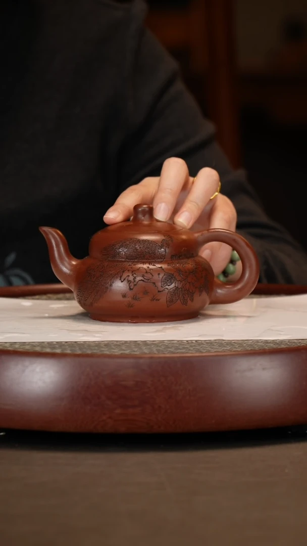 【闪购商品】紫砂茶壶底槽清葫芦220c