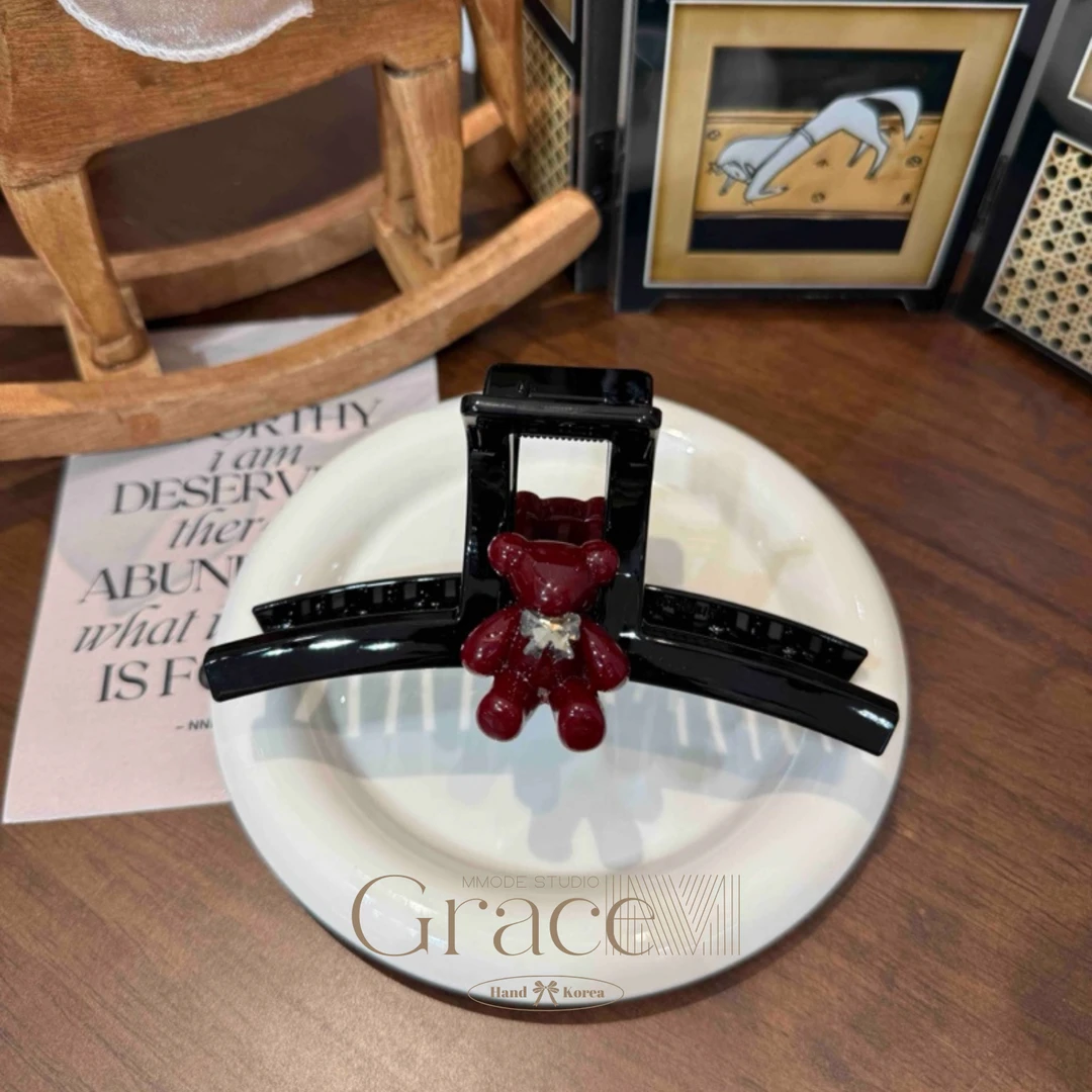 「熊仔派对」-韩国25新款大抓夹鲨鱼夹后盘发抓夹