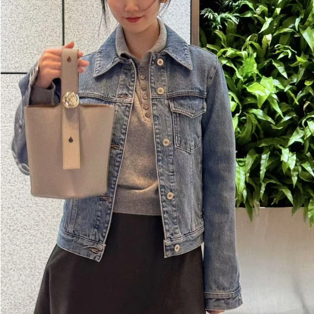 未使用 LOEWE/罗意威 单宁布Anagram牛仔外套