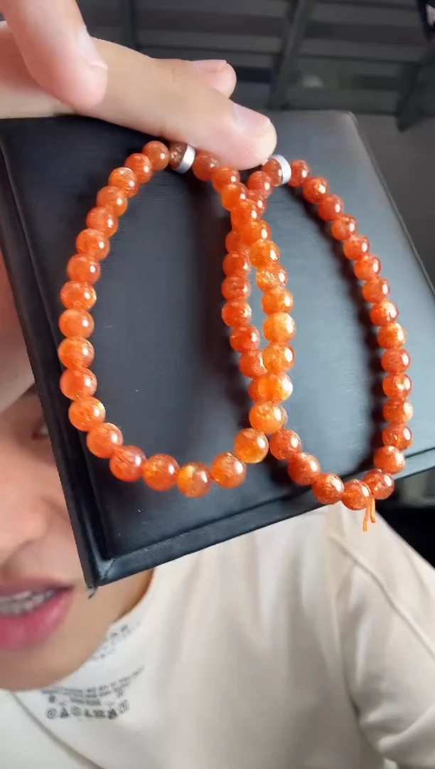 未镶嵌手链日光石晶9151 约6mm 多样性发一件