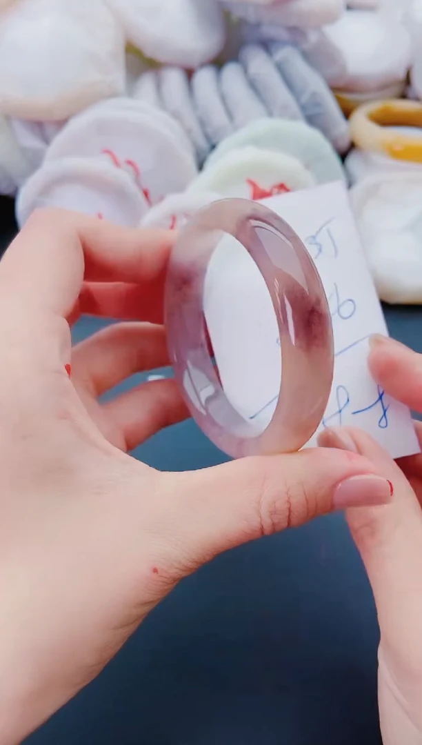 未镶嵌手镯石英质玉J135-55-56