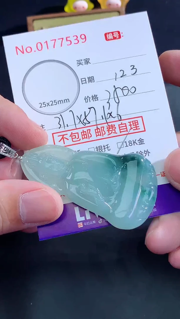 颈饰未镶嵌翡翠**天然缅甸A货翡翠