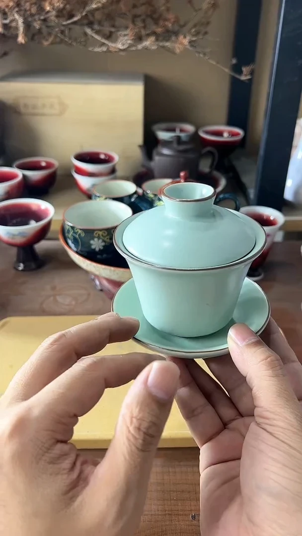 汝窑盖碗 6666666