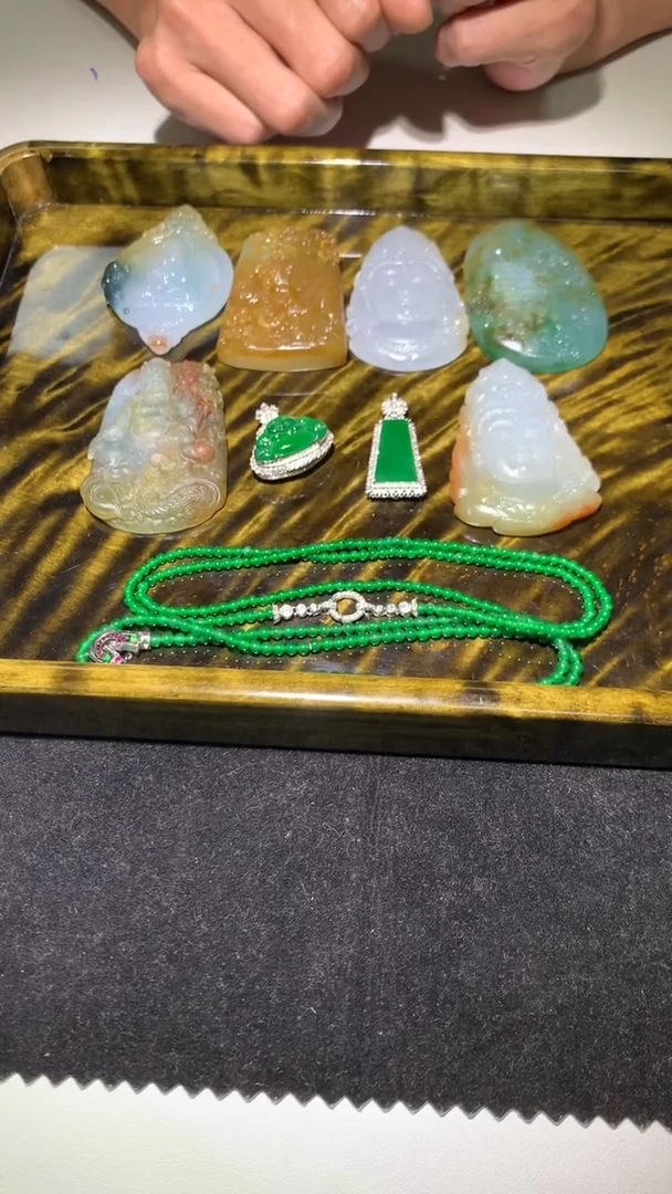 未镶嵌定制翡翠诀***~-毛货不退不换-