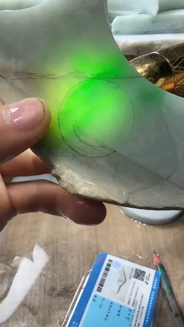 裸石翡翠天然翡翠A货花546