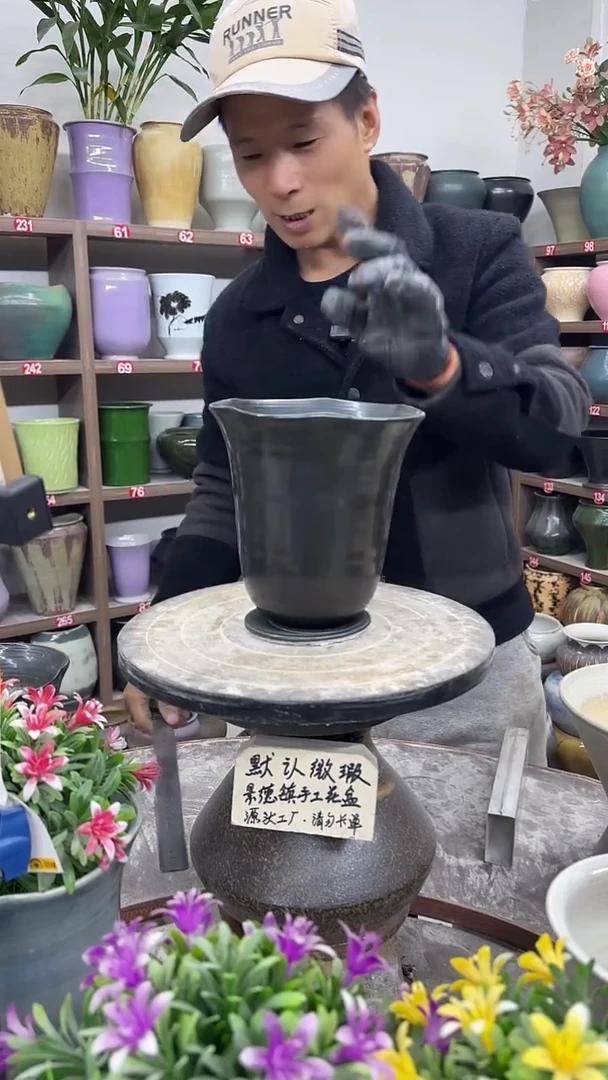 12-15-高18口16瑕-花盆