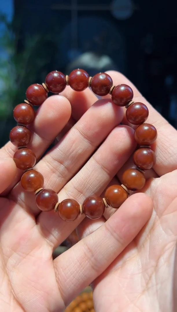 【闪购商品】蜜蜡手串未镶嵌11+紫红单圈