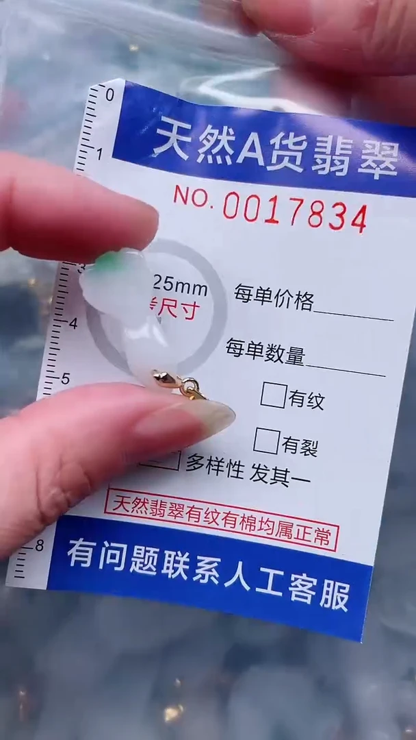 翡翠未镶嵌吊坠(不含链)1