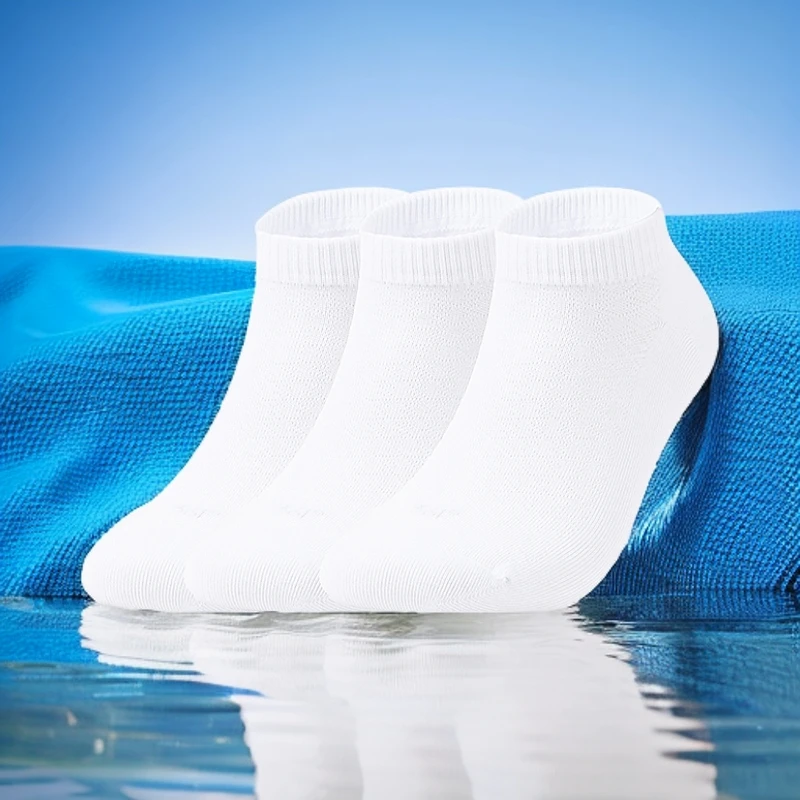 361°夏日户外男款户外夏季运动袜子夏季健身训练短筒三双装吸汗跑