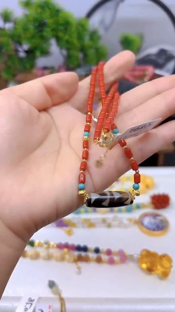 玛瑙/玉髓颈饰未镶嵌X693