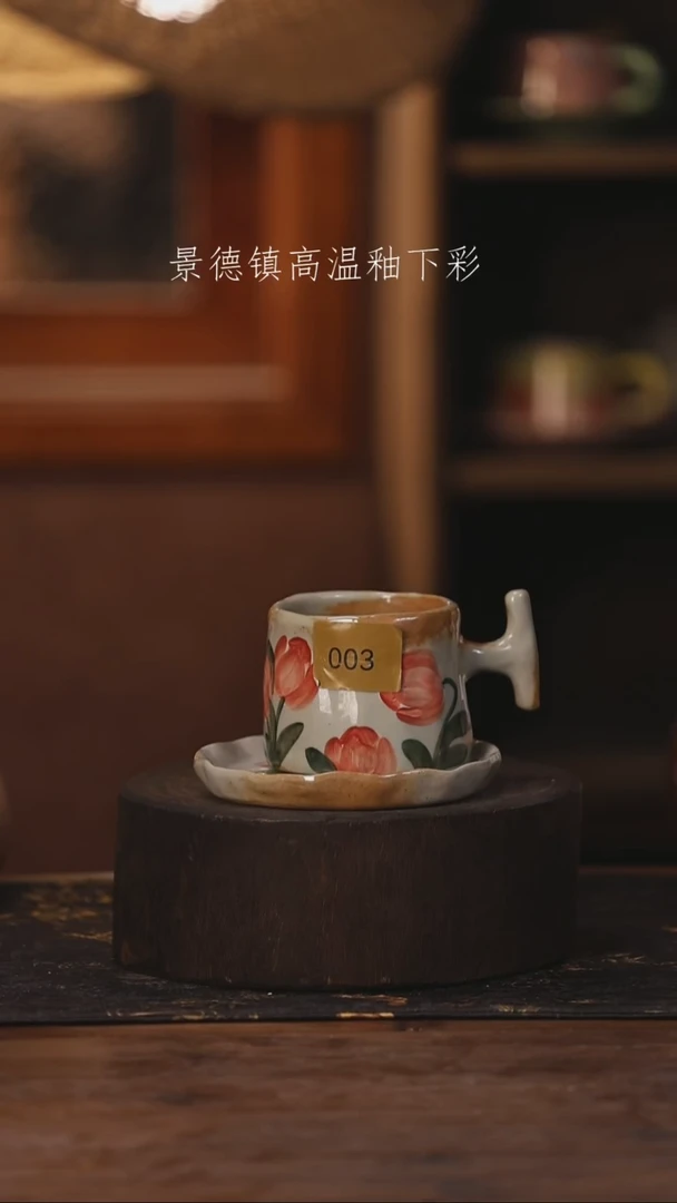 陶瓷景德镇高温釉下手绘陶瓷003
