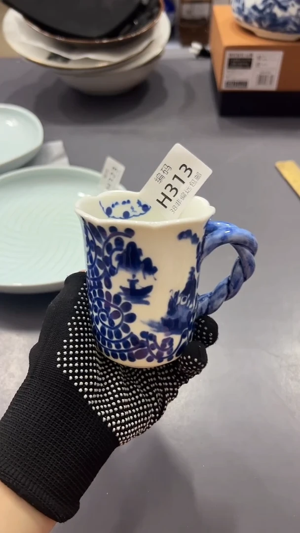 瓷片猫*满38包邮，编号：H313