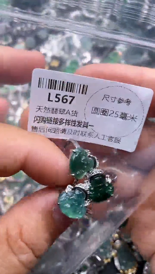 【闪购商品】翡翠颈饰未镶嵌L567戒指 多样性发其一