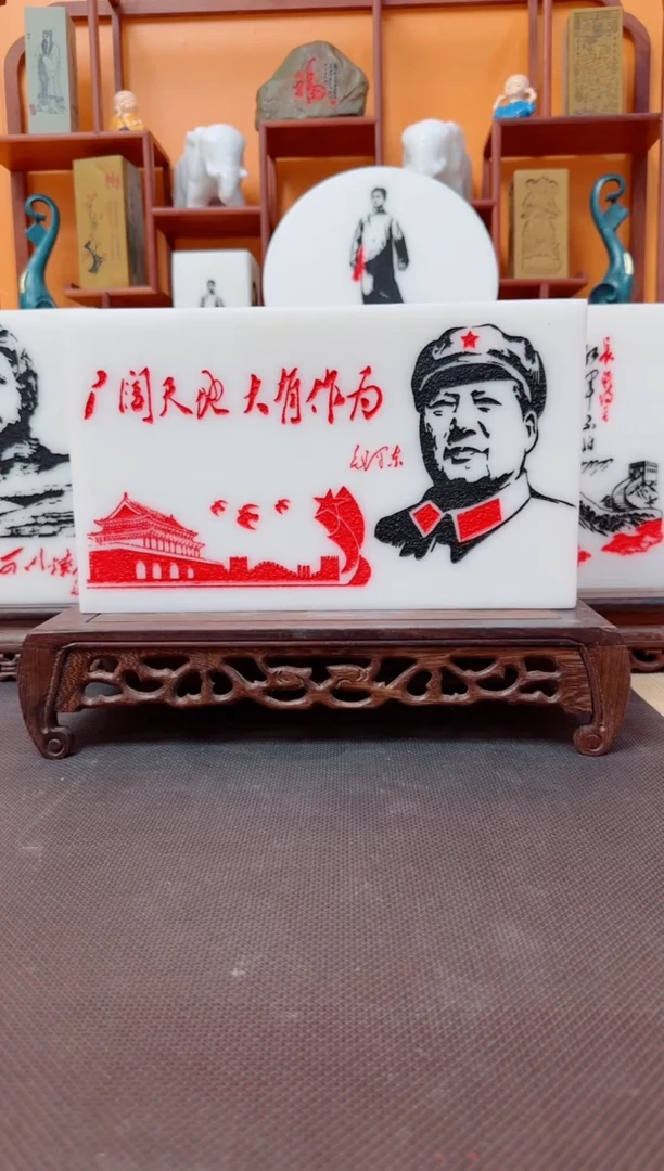 石材28×16×4汉白玉精品摆件