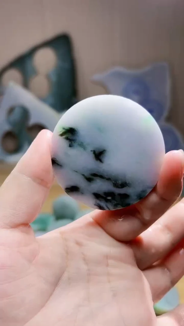 翡翠未镶嵌颈饰翡翠A货 姜谭242