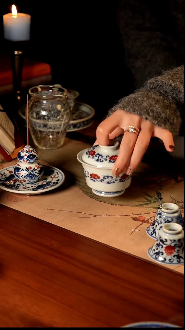 陶妙挚精工手作盖碗