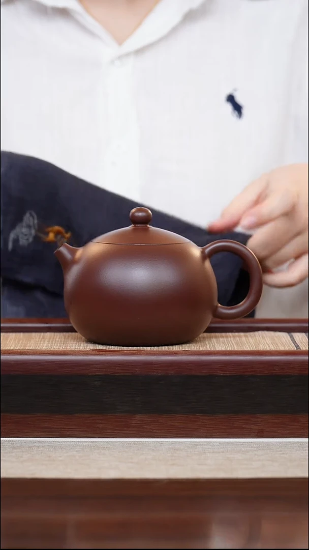 紫泥西施300cc宜兴手工紫砂壶
