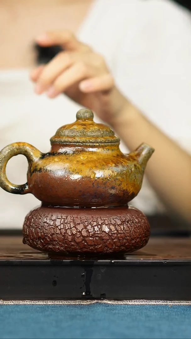 茶壶紫砂瑕疵 柴烧 容天 段泥 260cc