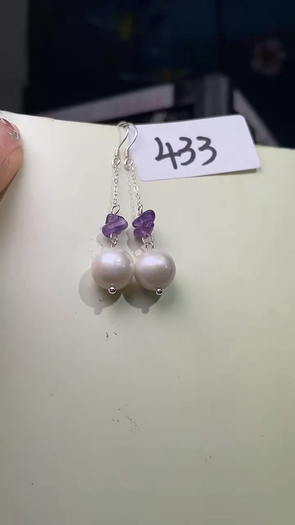 未镶嵌耳饰淡水珍珠喜欢拍