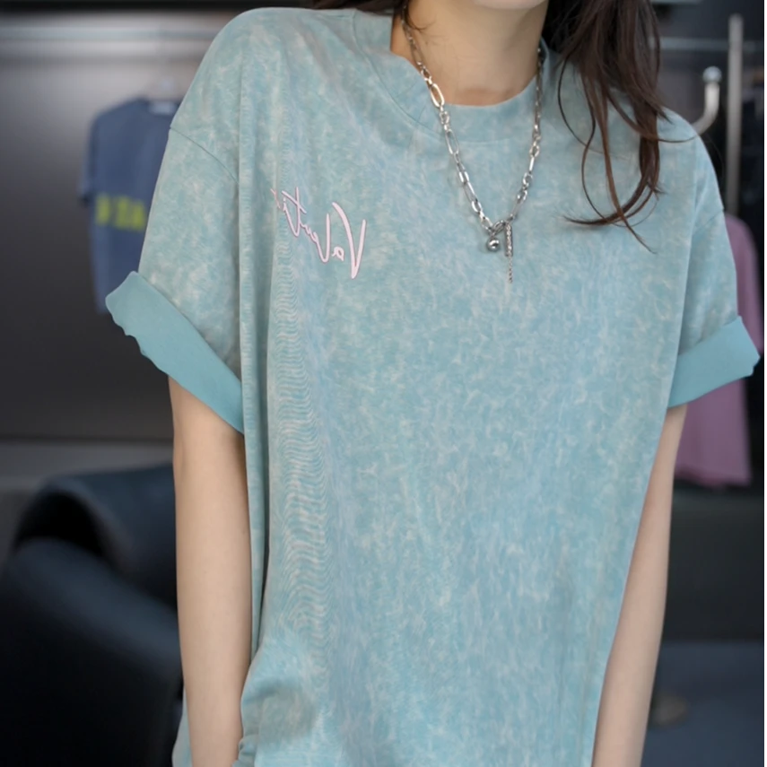 【绘尚D7黛仪6218】短袖T恤夏季休闲百搭男女同款圆领S256218