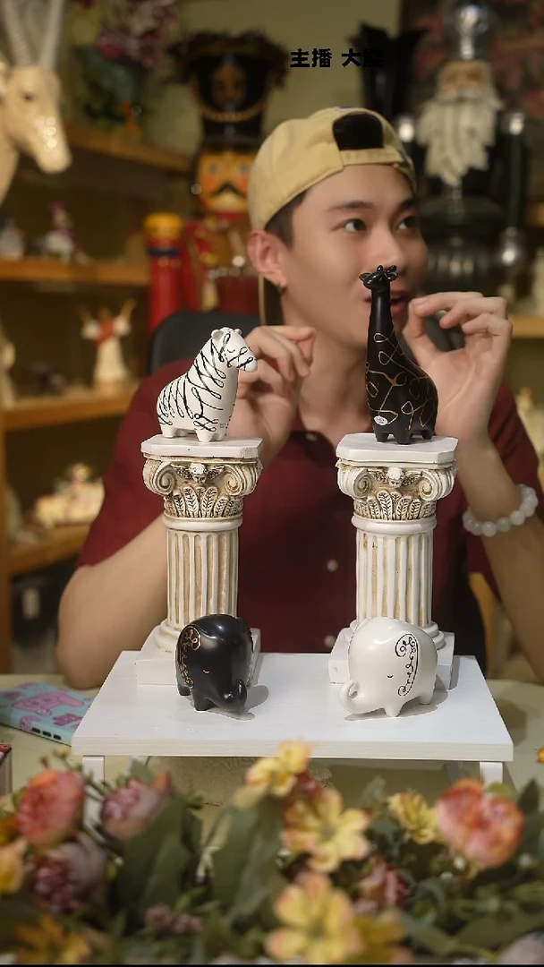 默认微瑕高端树脂陶瓷摆件（鹿