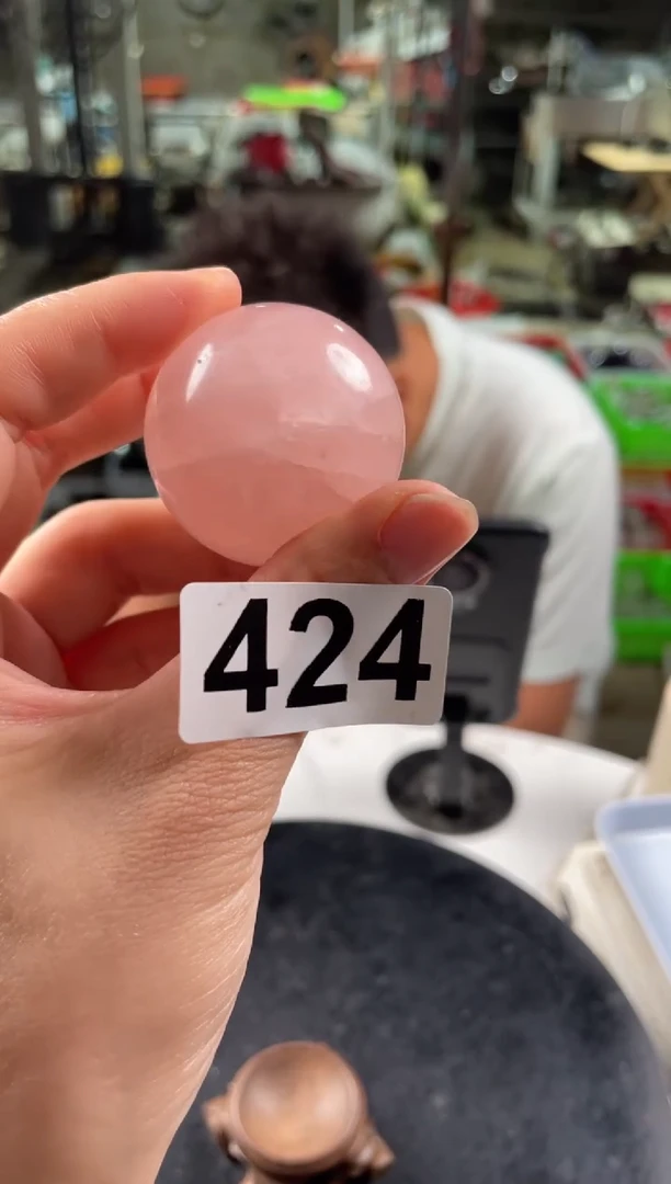 未镶嵌紫晶大型摆件（非配饰）粉水晶球35-40M 424 多样性发其一