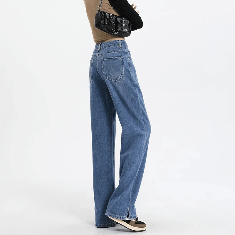 【品牌订单】秋季显瘦高腰时尚百搭窄版港风牛仔裤！7021