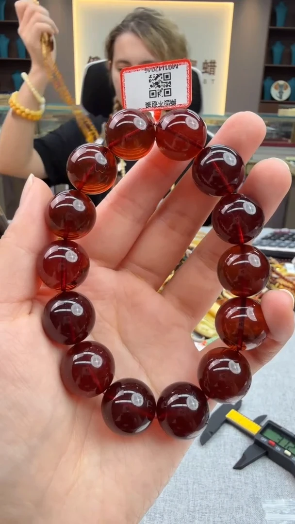 手链琥珀未镶嵌369秒拍号 假一罚三