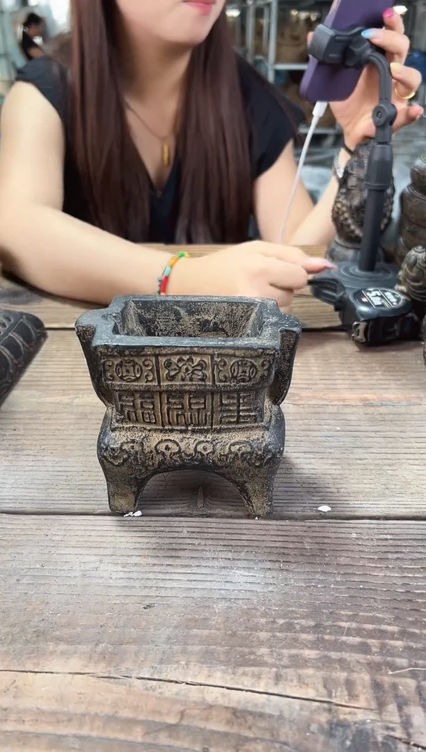 陶土【火山泥】香炉