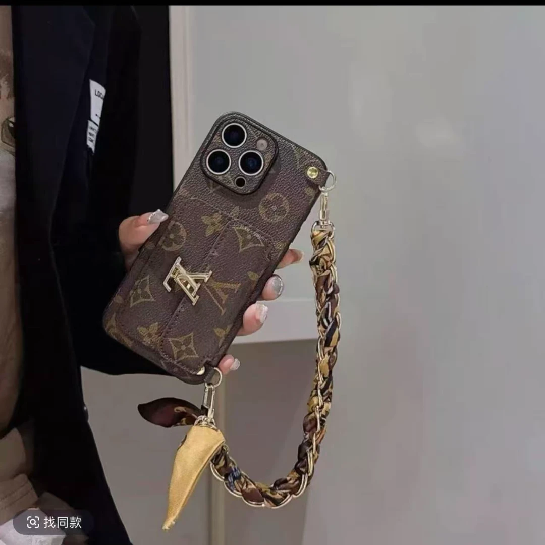 适用苹果16手机壳iPhone15promax高档奢华14promax斜挎13/12挂绳