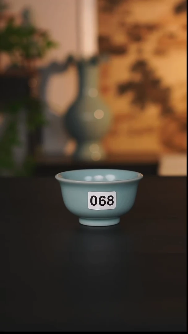 杯子瓷天熙汝瓷仿古釉大压手微瑕068