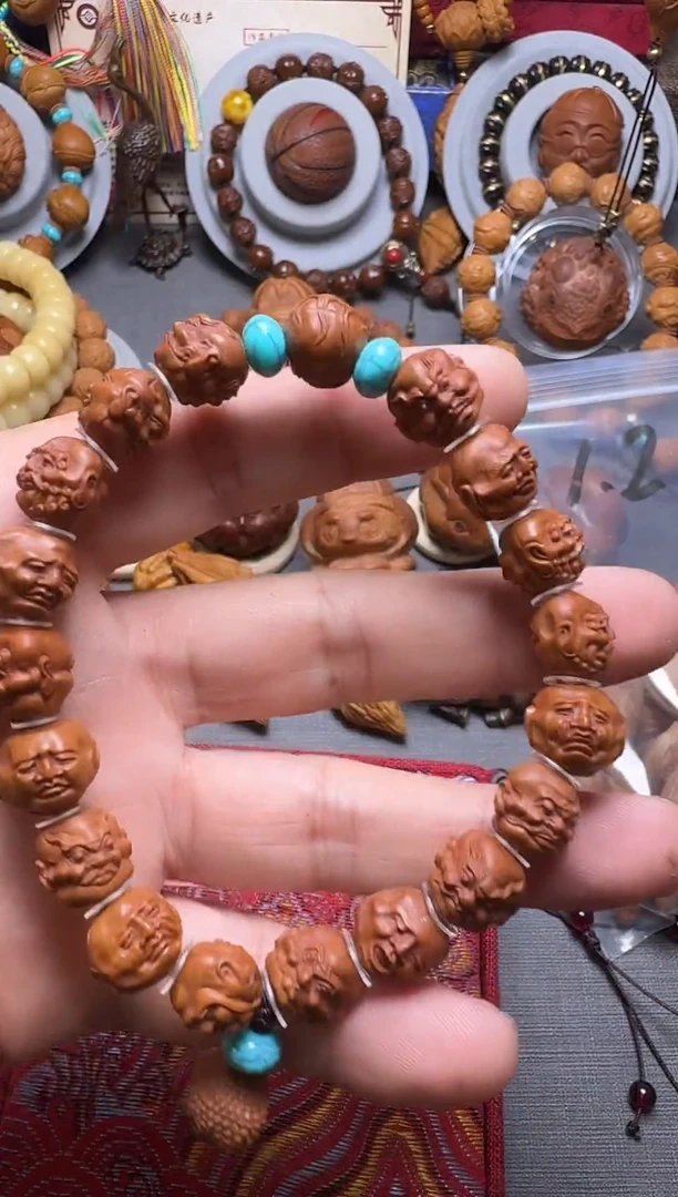 手串橄榄核桃核36罗汉