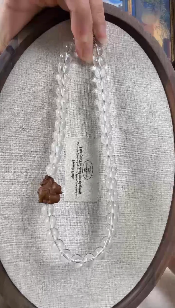 颈饰银S925镶嵌水晶纯天然水晶项链卡10