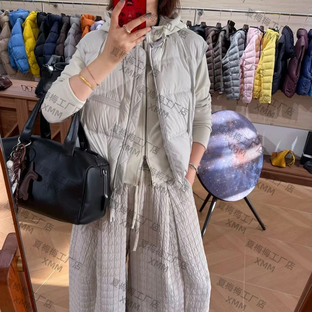 XMM【90绒圆领羽绒服马甲】显瘦时尚百搭休闲保暖秋冬韩版宽松H5227