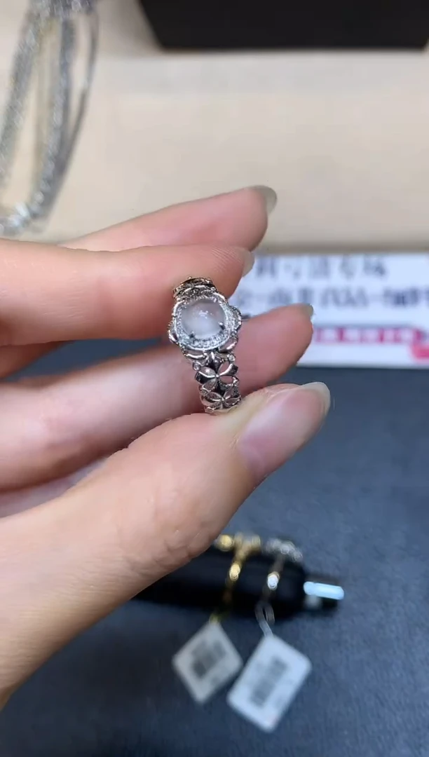 18K金镶嵌戒指翡翠15【无鉴赏期】蛋面【无服务费