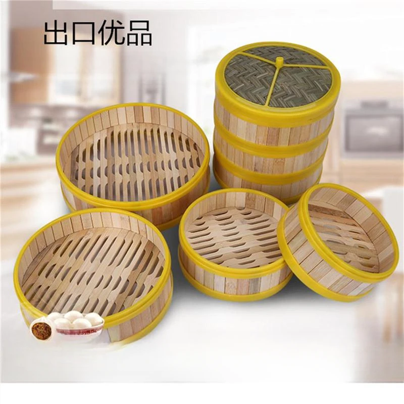 塑料蒸笼竹制广式早茶港式点心小笼包饺子笼仔饭蒸屉商用家用沙县